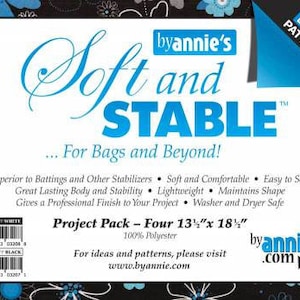 By Annie Soft And Stable For Bags 100% Poly 72x58 
