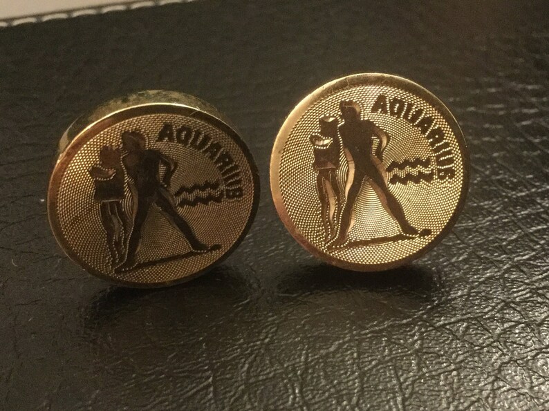Vintage Destino Cufflinks Aquarius