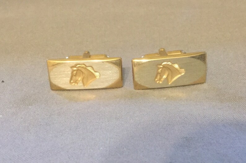 Vintage Cufflinks Horse Pioneer Set of two 2