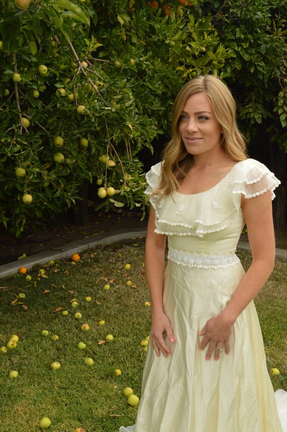 70's boho wedding dress