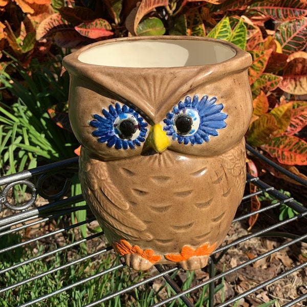 Owl Flower Pot Etsy