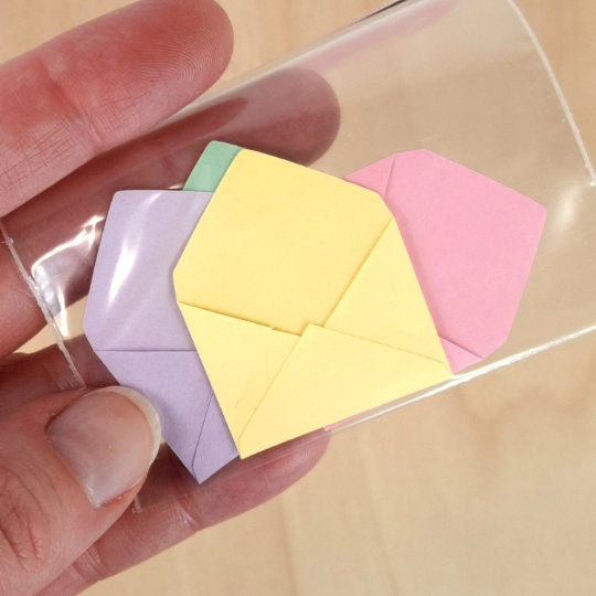 Fashion Doll Envelopes | Set of 4 Miniature Paper Envelopes | Dollhouse Decor | Barbie Size | 1:6 Scale
