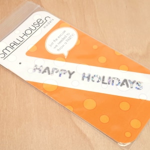 Dollhouse Happy Holidays Garlands | Dollhouse Decor | Dollhouse Holiday Party Banner | Miniature Garland | 1:12 Scale