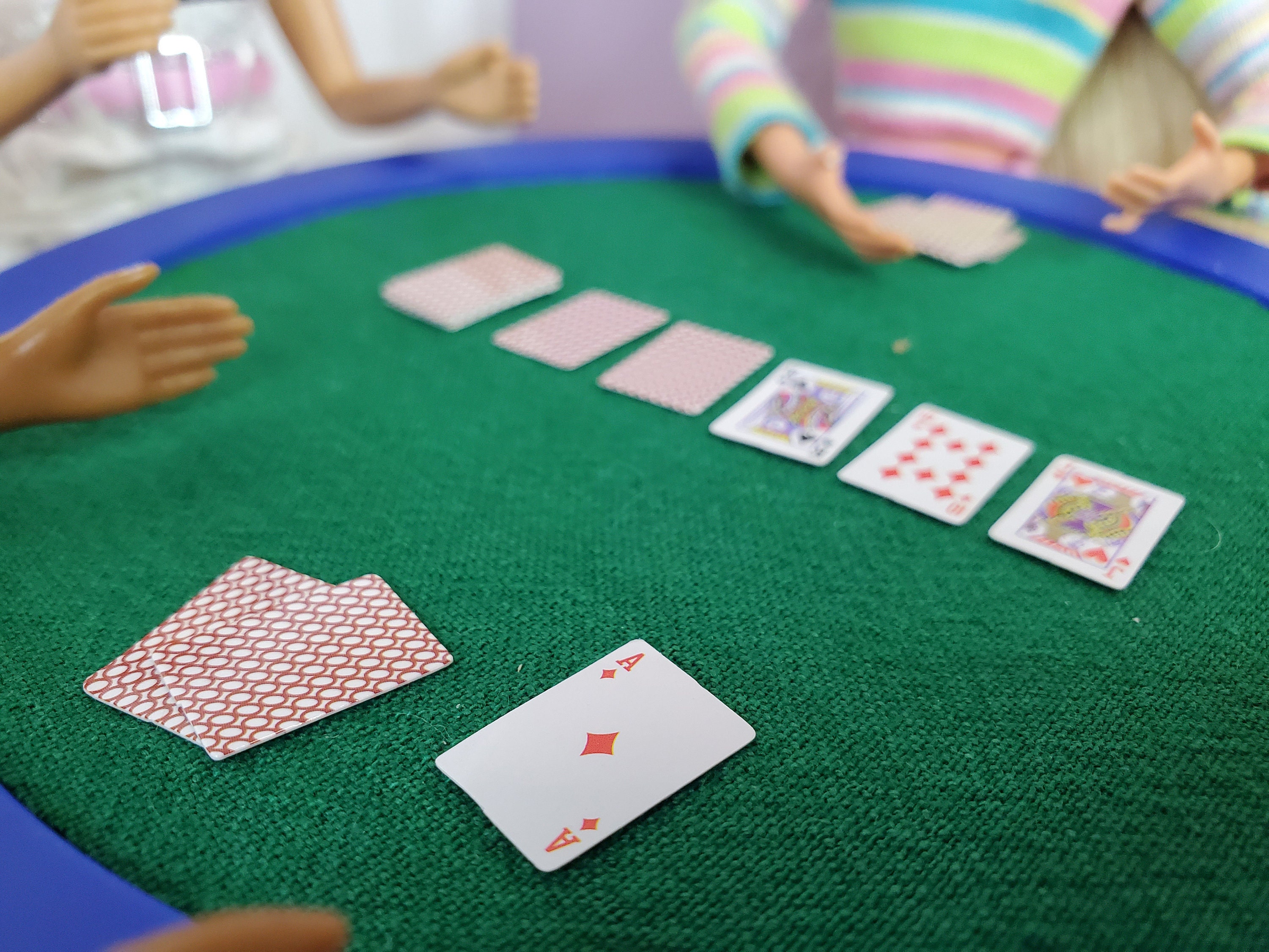 Miniature Poker Playing Cards DIY for Dollhouse Diorama Dolls Like Barbie  Blythe 1:6 Scale 2 Decks 54 Cards Doll Accessories 