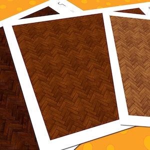 Miniature wood flooring / Dollhouse Flooring / Mini Flooring / Hardwood Flooring Printable 1:12 Scale