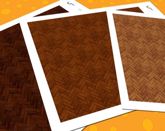 Miniature wood flooring / Dollhouse Flooring / Mini Flooring / Hardwood Flooring Printable 1:12 Scale