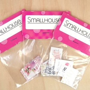 Cartes de vœux pour la fête des Mères | Jeu de 4 cartes miniatures pour la fête des Mères | Taille Barbie | Décoration de maison de poupée | Échelle 1:6