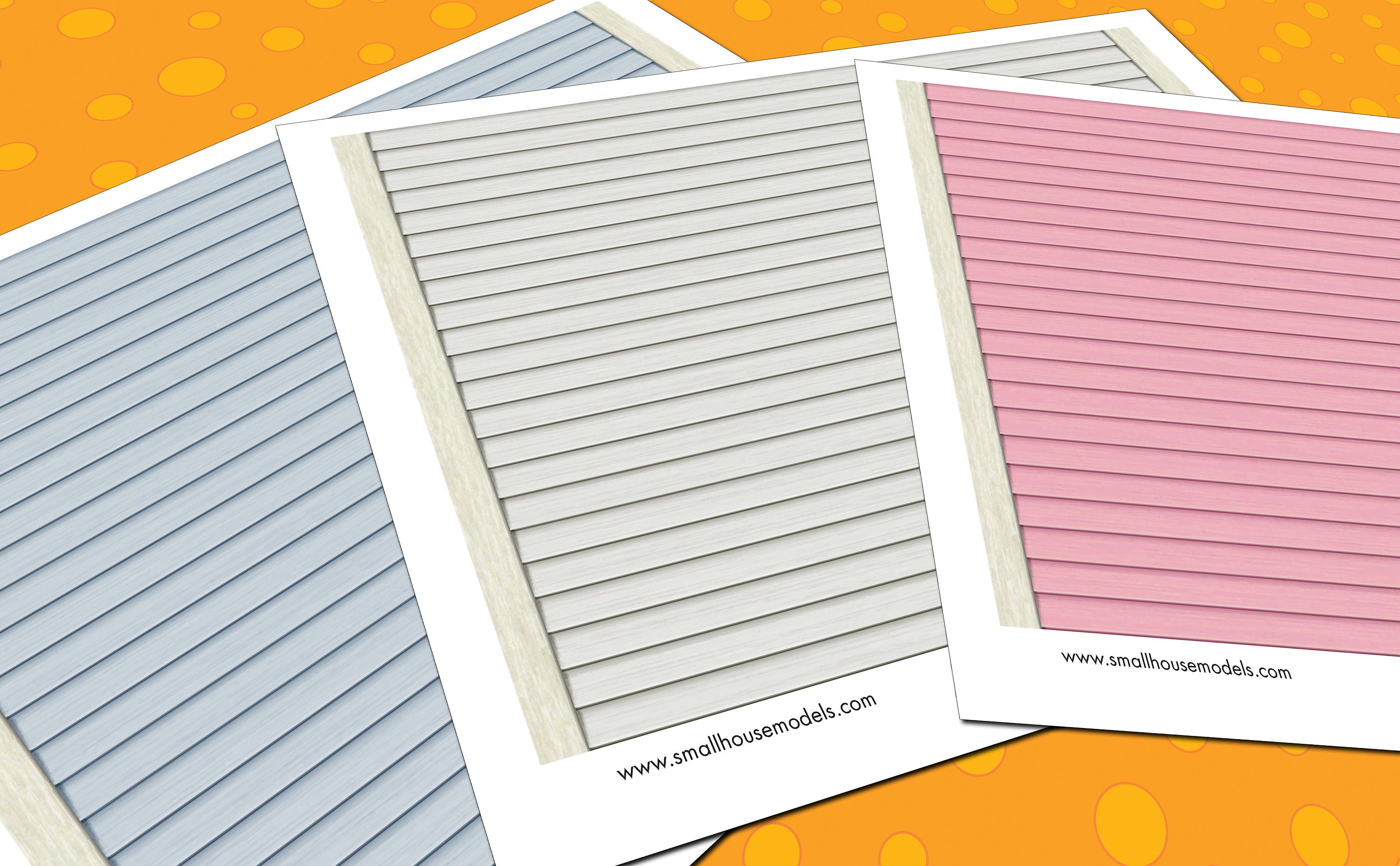 Dollhouse 1:12 Exterior Siding Printable 3 Vinyl Siding | Etsy