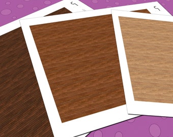 Dollhouse Flooring, 1:48 Quarter Scale, 3 Seamless Narrow Plank Ash Hardwood Miniature Floor Patterns in 3 Colors, Printable PDF
