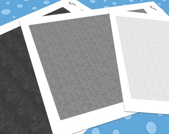 Dollhouse Linoleum, 1:24 Half Scale, 3 Repeating Miniature Floor Patterns, Printable PDF