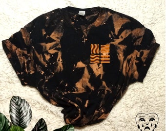 Zorg Industries Graphic Tee, 5th Element Inspired, Distressed Black Shirt