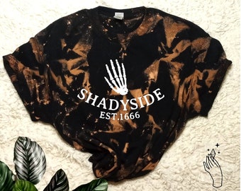 Shadyside Bleached Graphic T-Shirt, Fear Street Shirt