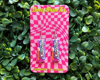 Bubblegum Earrings, 90s Aesthetic, 90s Earrings, Trendy Earrings, Trending, Accessories, Bubblegum, Gum Earrings, Candy, Food Earrings