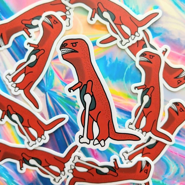Dinosaur Sticker, Rex Dinosaur, Duval Sticker, Jacksonville Sticker, Mini Golf Sticker, Locals, Waterbottle Sticker, Car Decal, Jax, Florida