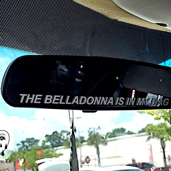 Practical Magic Decal, Belladonna Sticker, Witchy Car Decal