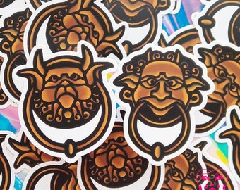 Labyrinth Sticker, Labyrinth Decal, Labyrinth Door Knockers, Babe With the Power, 80s Aesthetic, 80s Sticker, Waterbottle Decal, Sticker