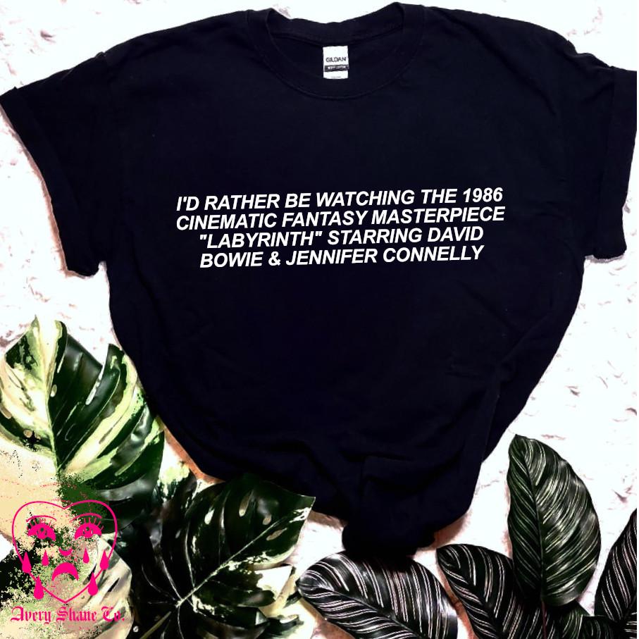 Labyrinth Shirt, Graphic Tshirt, Labyrinth Movie, Movie Shirt, 80s
