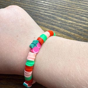 Handmade clay bead bracelet - Fruit