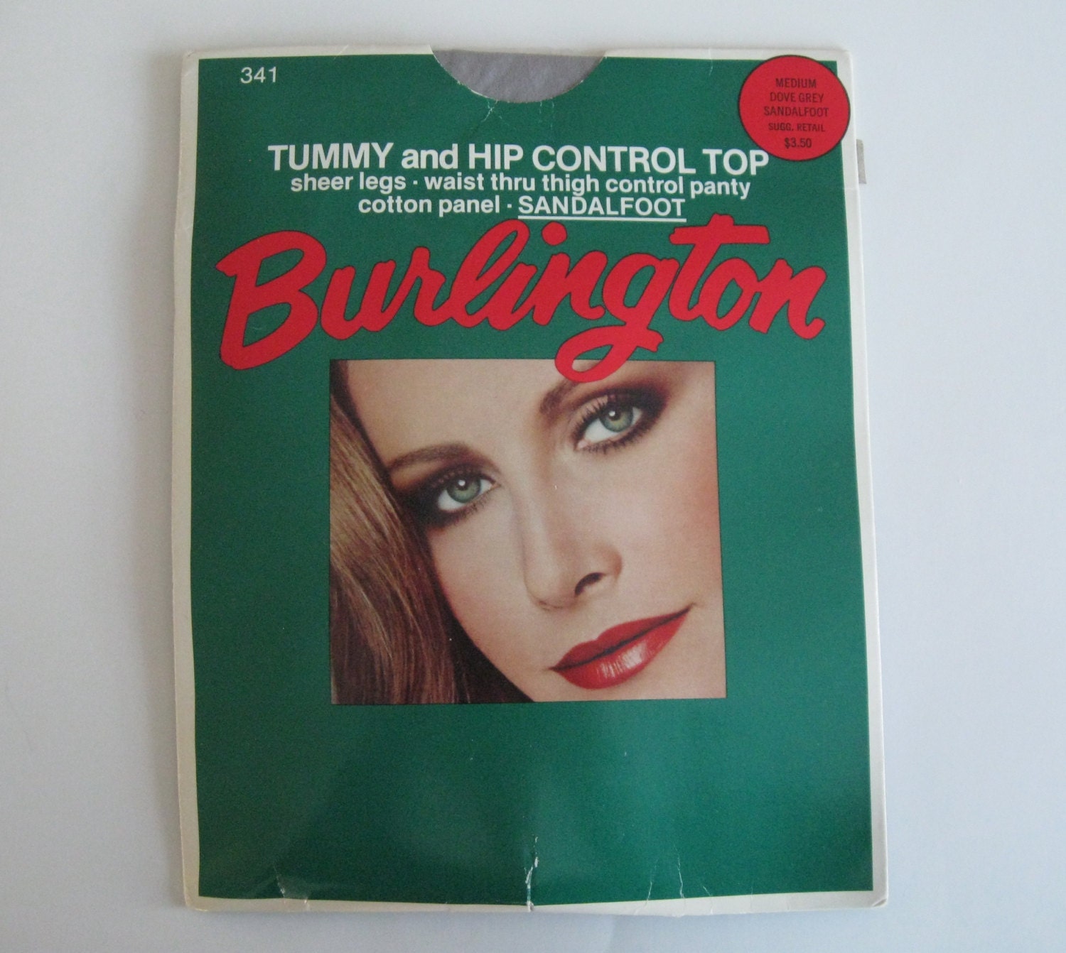 PANTYHOSE 1970s80s vintage Burlington grey controltop Etsy