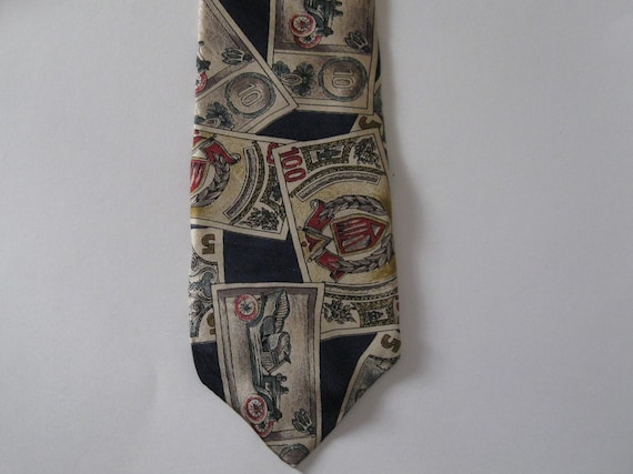 NOVELTY NECKTIE 1980s-90s vintage Excello Cravats… - image 1