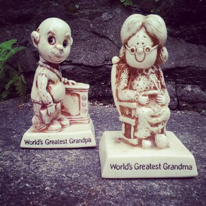 Worlds Greatest Grandma and Grandpa Set of Figurines