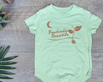 Sagittarius Moon Baby Astrology Onesie - "Security Blankets"Fearlessly Sensitive, Child's Birthday, Zodiac Gift, Kids clothes, Made to Order