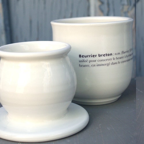 French Butter Dish Hand Painted With Our Special Dictionary Etsy