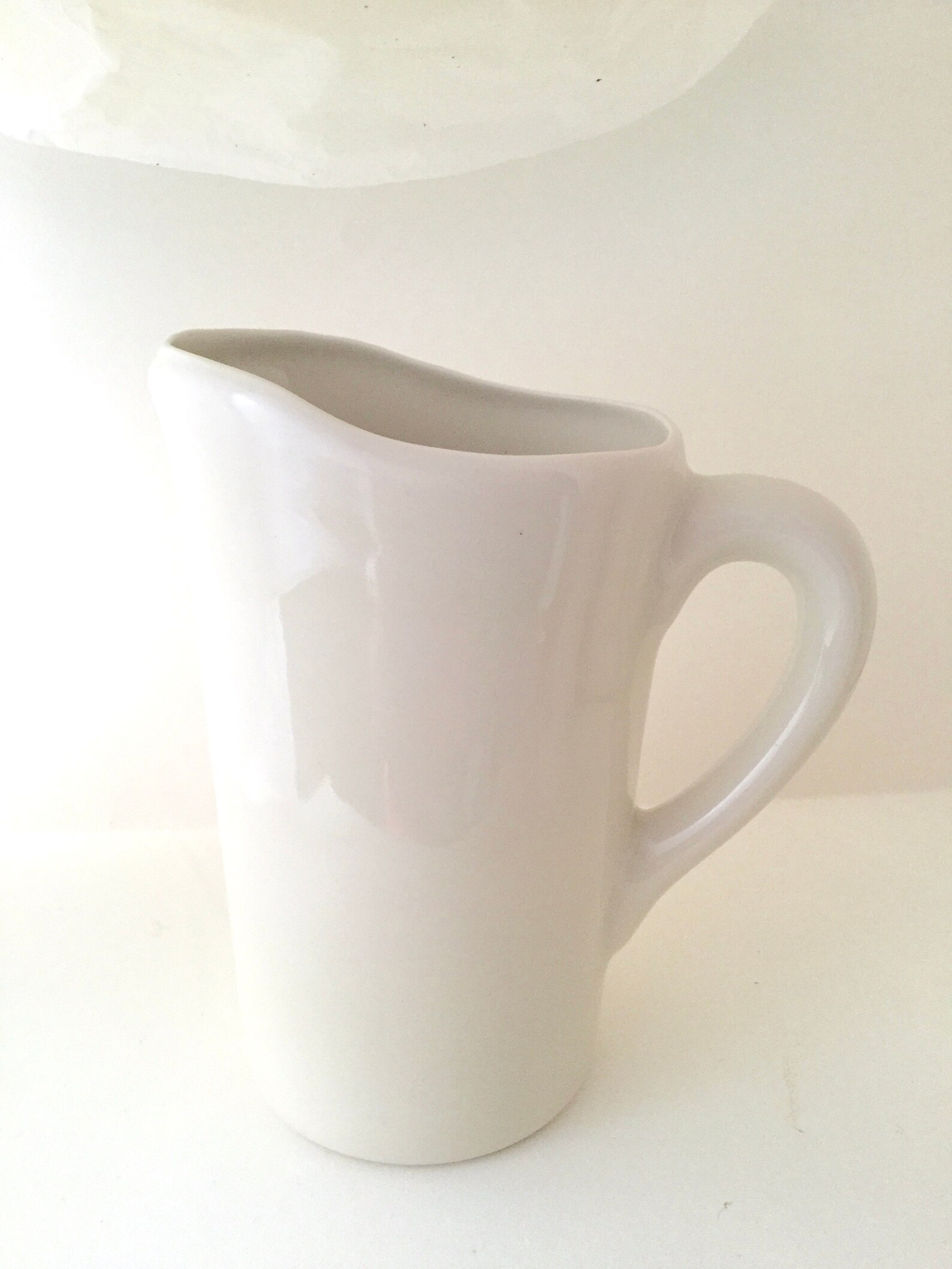 White Ceramic Pitcher for Milk Bag Ideal Brunch Item. Keeps Etsy Canada