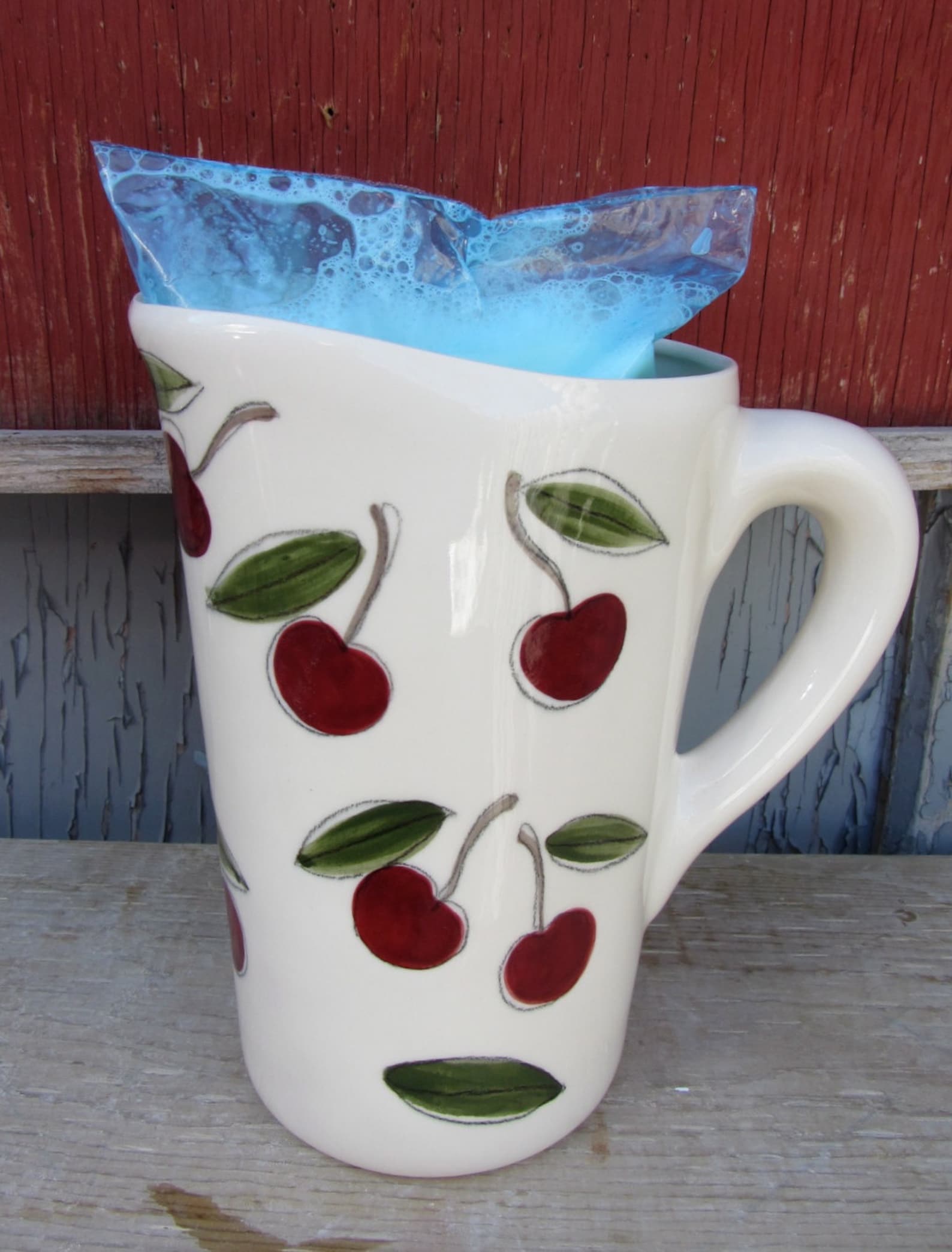 Ceramic pitcher for milk bag Ideal Brunch item. Keeps milk Etsy