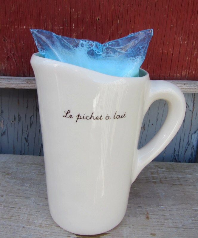 Ceramic pitcher for milk bag Ideal Brunch item. Keeps milk Etsy