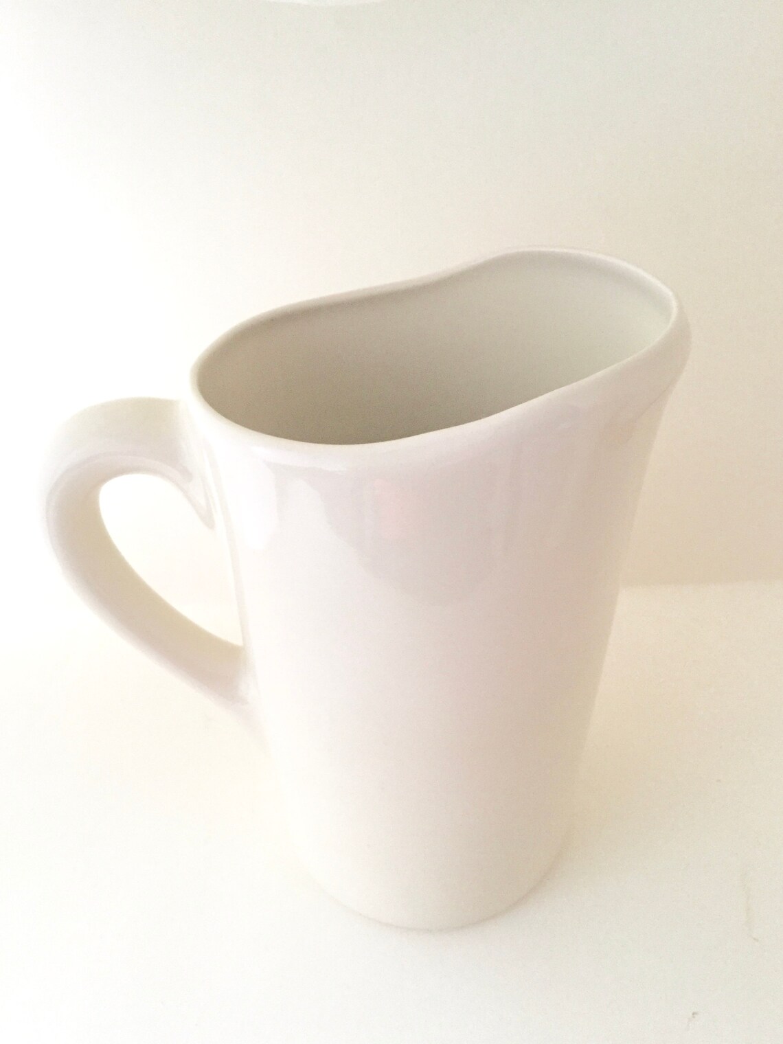 White Ceramic Pitcher for Milk Bag Ideal Brunch Item. Keeps Etsy