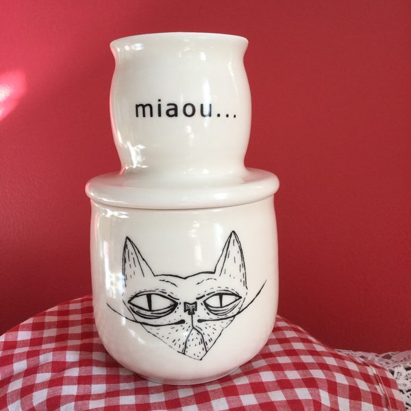 Cat Butter Dish Etsy