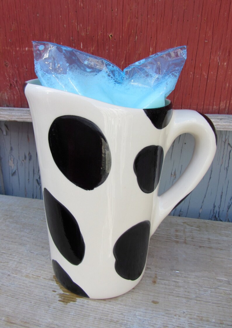 Ceramic pitcher for milk bag Ideal Brunch item. Keeps milk Etsy