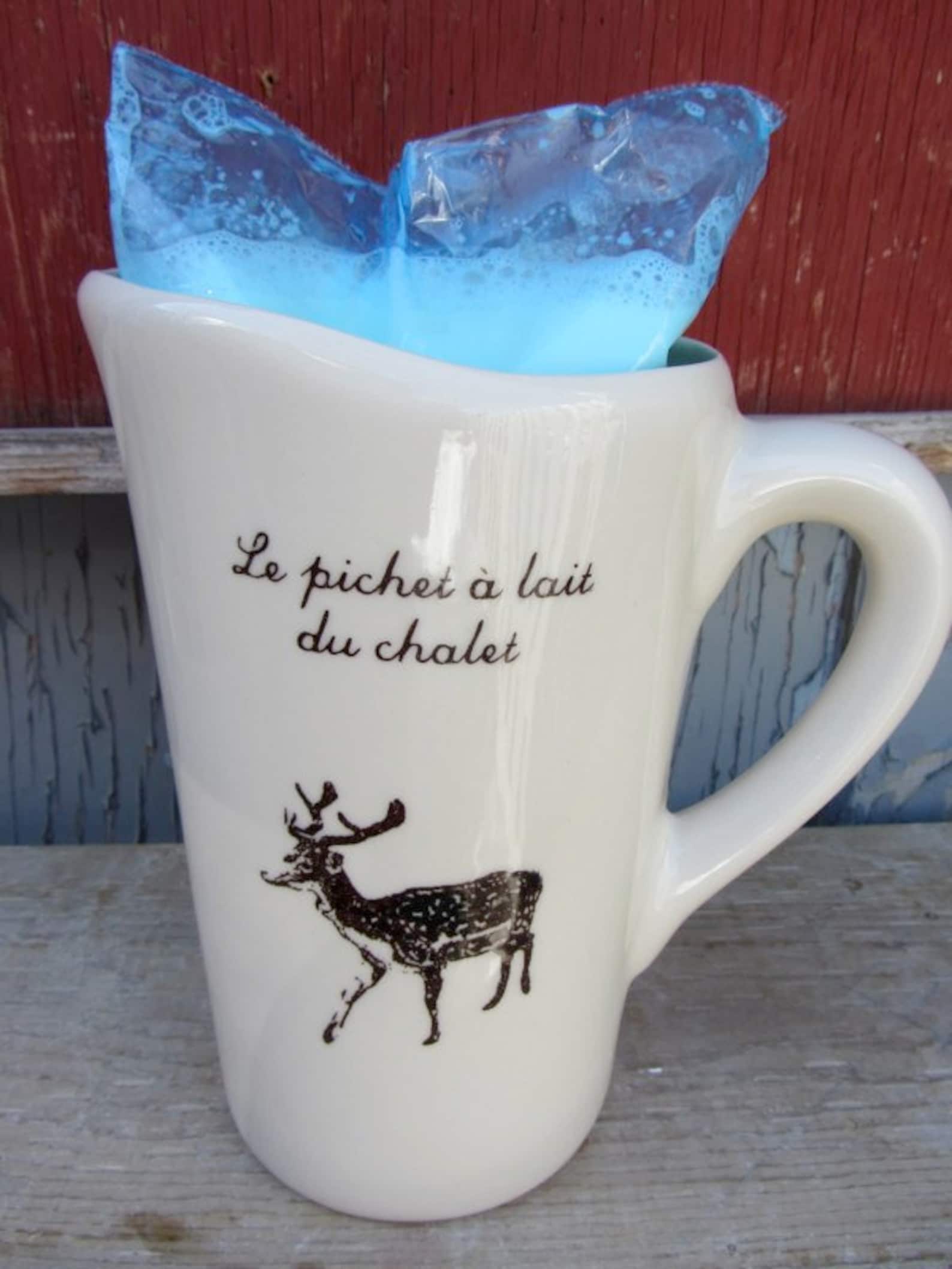 Ceramic pitcher for milk bag Ideal Brunch item. Keeps milk Etsy