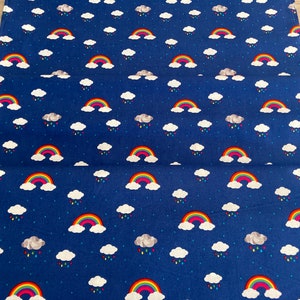 Rainbow and cloud fabric, Dream by Riley Blake