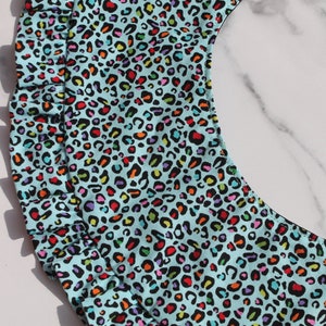 Leopard print detachable collar, made with Studio e's I'm buggin' out fabric image 8