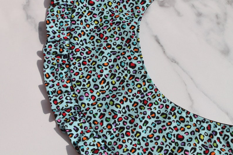 Leopard print detachable collar, made with Studio e's I'm buggin' out fabric image 8