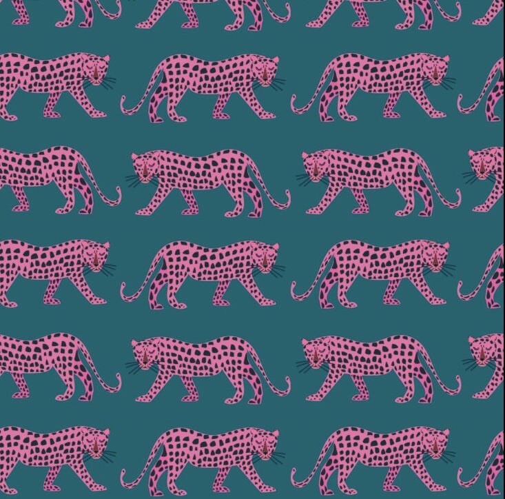Jaguar jungle fabric Night Jungle by Dashwood Studio Etsy