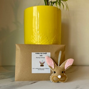 Bunny felt craft kits, letterbox craft kit