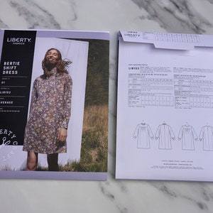 Bertie shift Dress pattern, Liberty dressmaking pattern image 3