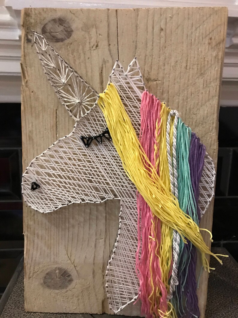 Large Unicorn String Art Etsy