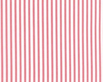 Pink and white stripes, Sevenberry cotton fabric