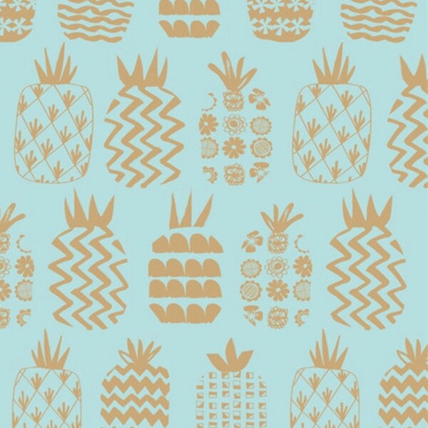 Pineapple Fabric Etsy