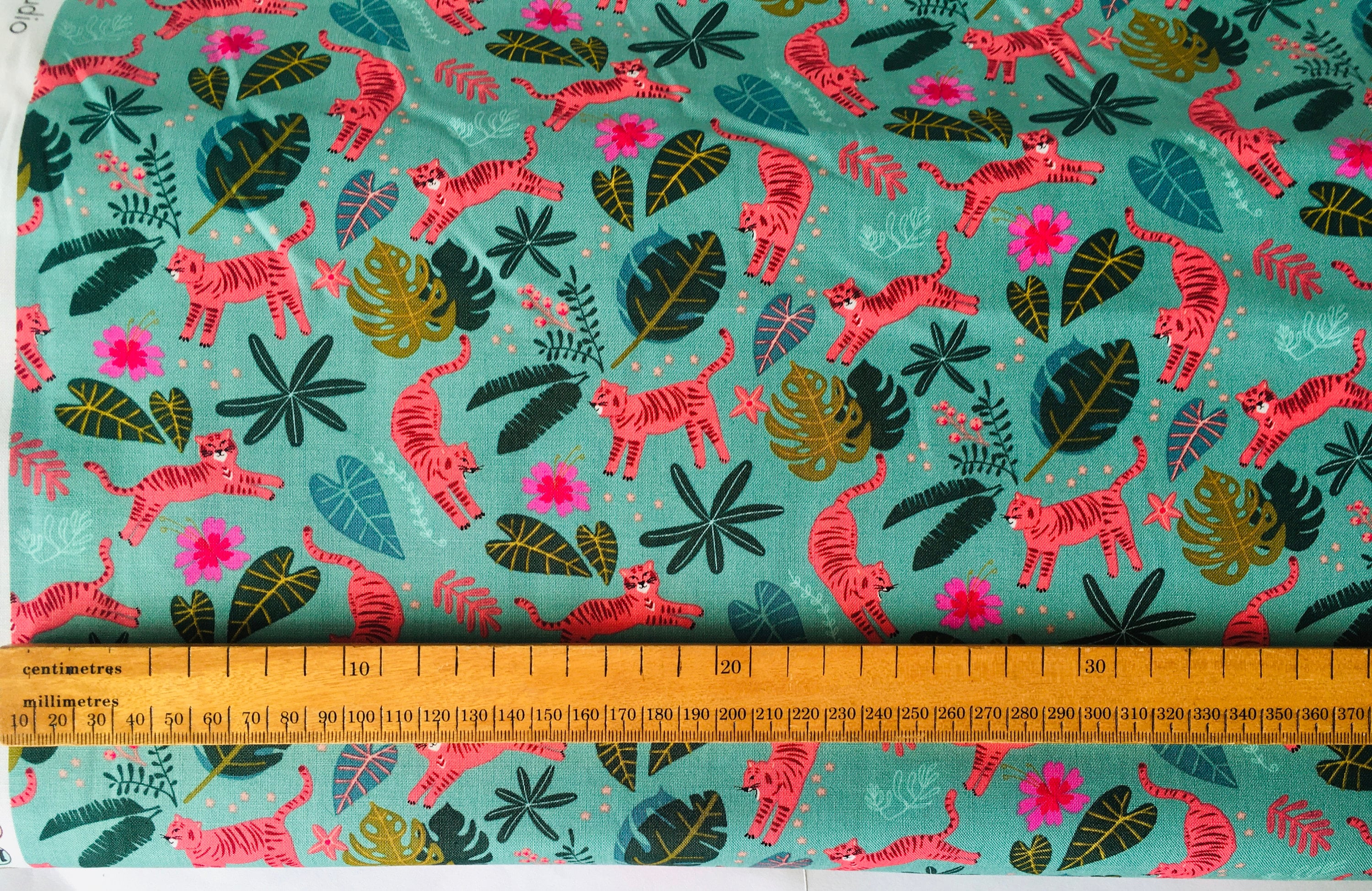 Tiger Fabric Night Jungle by Dashwood Studio Etsy