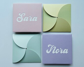 Handmade Pastel Petal Envelope: Modern Gift Card Holder