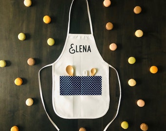 Personalized Kids Apron: Artist Chef Apron with Pockets