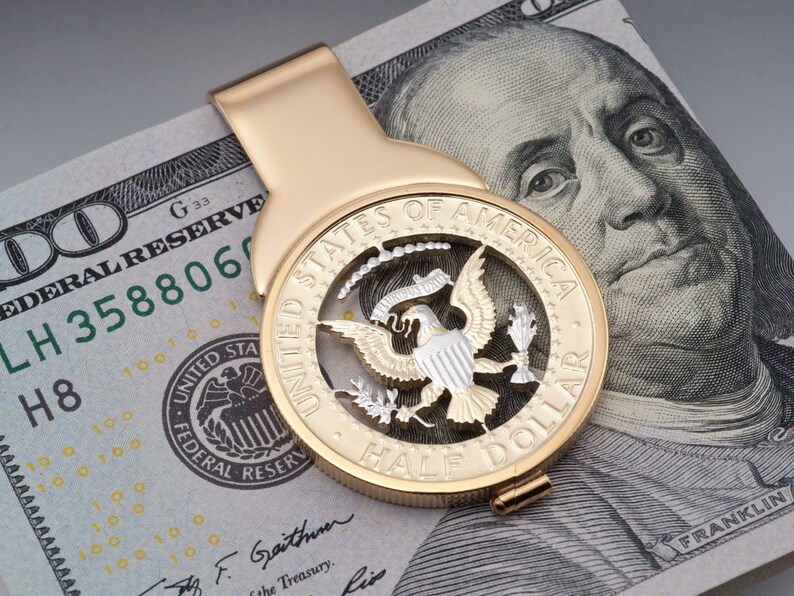 American Eagle Money Clip United States Bald Eagle Money Etsy