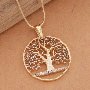 Tree of Life Pendant, Hand cut Tree Of Life Medallion, 1.2' in diameter, ( # K 874 )