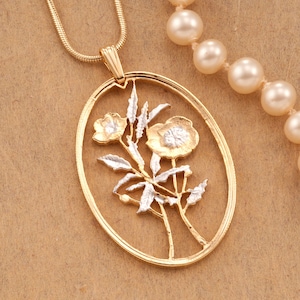 Violet Pendant, Violet Jewelry, Flower Pendant, Floral Necklace, Gift Ideas, ( #K 826 )