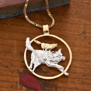 Timber Wolves Pendant, Wolf Pendant, Wolf Jewelry, Wild Life Jewelry, Wolf Necklace, Wild Life Gifts, (#X 637 )